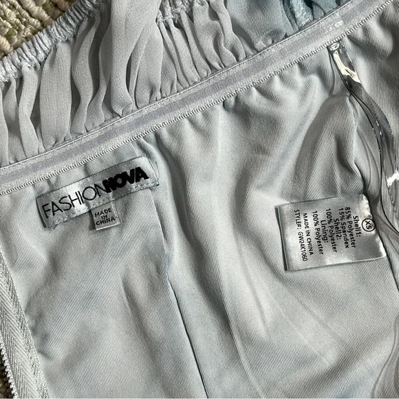 Fashion Nova Corset Top Extra Small XS White Pink Floral Boho Coquette Feminine - Picture 12 of 14